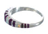 Authentic Sterling Silver Magenta Turquoise Opal Inlay Ring Size 7-3/4 RX60844
