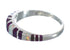 Sterling Silver Magenta Turquoise Opal Inlay Ring Size 5-3/4 RX60840