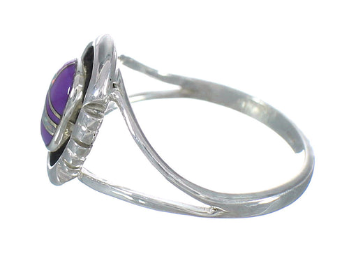 Sterling Silver Opal And Magenta Turquoise Ring Size 5-1/4 RX61300