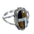 Sterling Silver And Multicolor Southwest Ring Size 6-3/4 VX61899