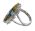 Multicolor Genuine Sterling Silver Ring Size 6-3/4 VX61962