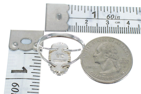 Multicolor Southwest Authentic Sterling Silver Ring Size 7 VX61994