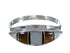 Sterling Silver And Multicolor Inlay Ring Size 7-1/2 VX62080