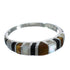 Genuine Sterling Silver And Multicolor Ring Size 6-1/4 VX62125
