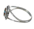 Authentic Sterling Silver And Multicolor Inlay Jewelry Ring Size 4-3/4 VX62221