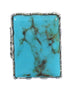 Southwest Genuine Sterling Silver And Turquoise Jewelry Ring Size 5-3/4 WX62065