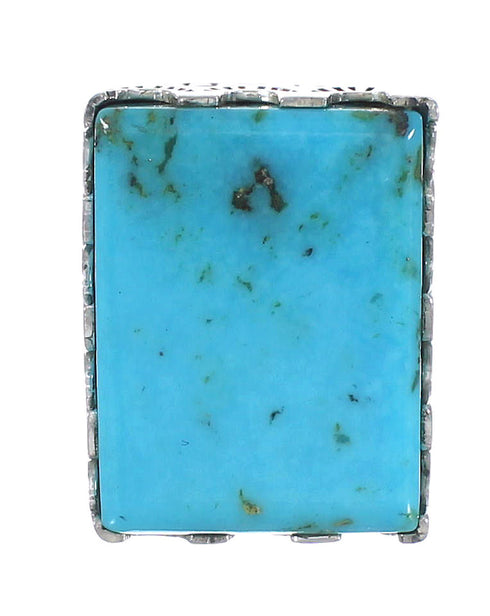 Turquoise And Authentic Sterling Silver Southwest Ring Size 4-1/2 WX62131