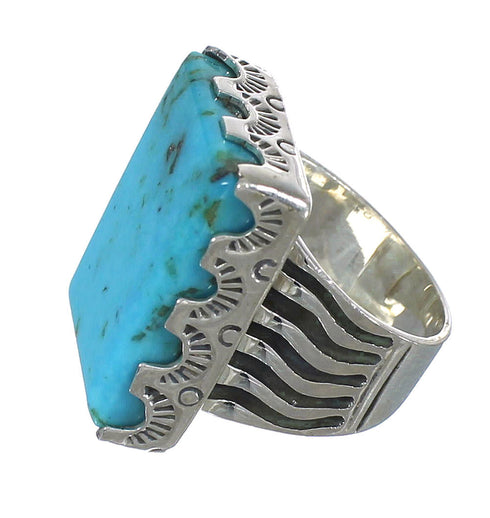 Turquoise And Authentic Sterling Silver Southwest Ring Size 4-1/2 WX62131