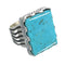Turquoise Southwest Sterling Silver Ring Size 4-1/2 WX62162