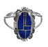 Lapis And Authentic Sterling Silver Ring Size 5-3/4 VX61103