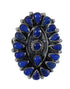 Southwest Sterling Silver Lapis Jewelry Ring Size 5-3/4 VX61147