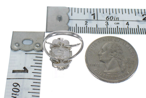 Sterling Silver Lapis And Opal Southwest Ring Size 6-1/2 VX61267