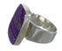 Sterling Silver Magenta Turquoise Ring Size 5-1/2 MX61619