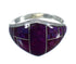 Sterling Silver Southwest Magenta Turquoise Ring Size 5-1/4 MX61716