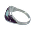Southwest Opal Magenta Turquoise Sterling Silver Ring Size 5-1/4 MX61785