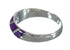 Southwest Silver Magenta Turquoise Inlay Ring Size 7-3/4 MX61914