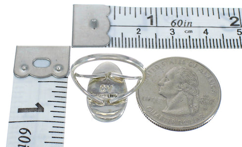 Authentic Sterling Silver Southwest Turquoise Ring Size 5-1/4 MX62043