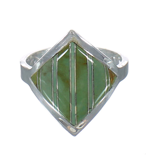 Turquoise Southwest Sterling Silver Ring Size 7-1/4 MX62166