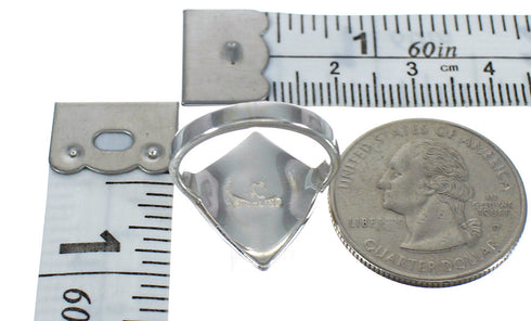 Southwest Sterling Silver Turquoise Ring Size 8-3/4 MX62170