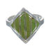 Southwest Authentic Sterling Silver Turquoise Inlay Ring Size 8-1/4 MX62201