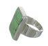 Silver Southwest Turquoise Ring Size 8-1/4 MX62336