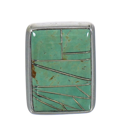 Turquoise Genuine Sterling Silver Southwest Ring Size 8-1/4 MX62341