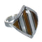 Genuine Sterling Silver Multicolor Inlay Jewelry Ring Size 7-1/2 VX61703