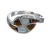 Authentic Sterling Silver Multicolor Jewelry Ring Size 6 VX61719