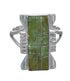 Sterling Silver Southwestern Turquoise Ring Size 8-3/4 QX80273