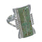 Turquoise Authentic Sterling Silver Southwest Ring Size 6-1/4 QX80308