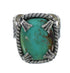 Turquoise Southwest Sterling Silver Ring Size 6-1/4 QX80380