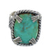 Southwestern Turquoise Sterling Silver Ring Size 5-1/2 QX80447
