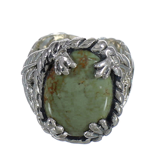Southwest Turquoise And Sterling Silver Ring Size 4-3/4 WX80625