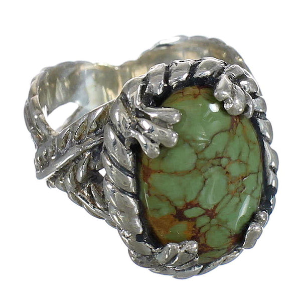 Southwest Sterling Silver And Turquoise Ring Size 5-3/4 WX80710
