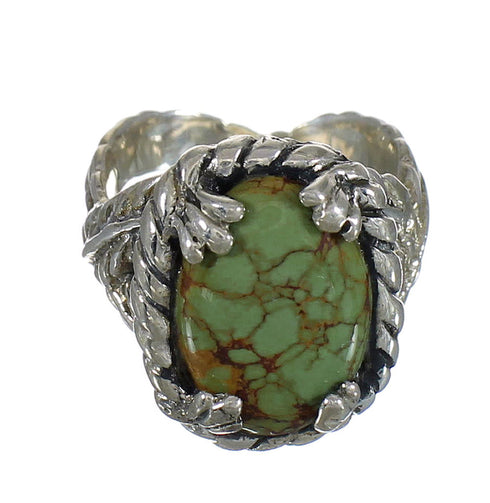 Southwest Sterling Silver And Turquoise Ring Size 5-3/4 WX80710