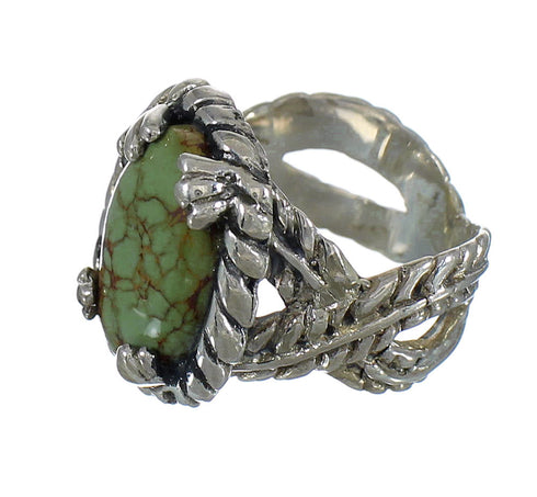 Southwest Sterling Silver And Turquoise Ring Size 5-3/4 WX80710