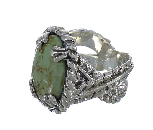 Sterling Silver Southwestern Turquoise Ring Size 4-3/4 WX80724