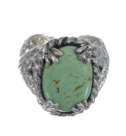 Turquoise Southwest Sterling Silver Ring Size 7 WX80726