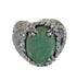 Southwest Genuine Sterling Silver And Turquoise Ring Size 7-1/2 WX80748