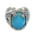 Turquoise And Sterling Silver Ring Size 5-3/4 RX61985