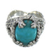 Southwest Turquoise And Sterling Silver Ring Size 7-1/2 RX62020