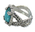 Turquoise Genuine Sterling Silver Ring Size 7-1/4 RX62022