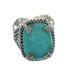 Genuine Sterling Silver And Southwest Turquoise Ring Size 7-1/2 RX62144