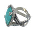 Genuine Sterling Silver And Southwest Turquoise Ring Size 7-1/2 RX62144