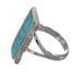 Southwest Turquoise And Sterling Silver Ring Size 6-1/4 RX62239