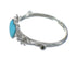 Sterling Silver Southwestern Turquoise Heart Flower Ring Size 6-3/4 RX62355