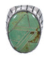 Turquoise Inlay Southwest Sterling Silver Ring Size 9 VX61358