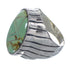 Turquoise Inlay Southwest Sterling Silver Ring Size 9 VX61358
