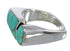 Sterling Silver Turquoise Southwest Jewelry Ring Size 7-1/4 VX61412
