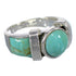 Turquoise And Authentic Sterling Silver Ring Size 8-1/4 VX61484